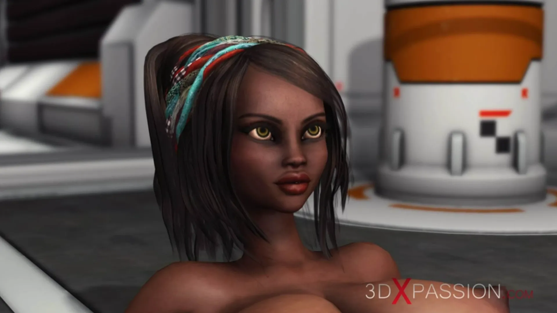 Horny black girl base camp on exoplanet