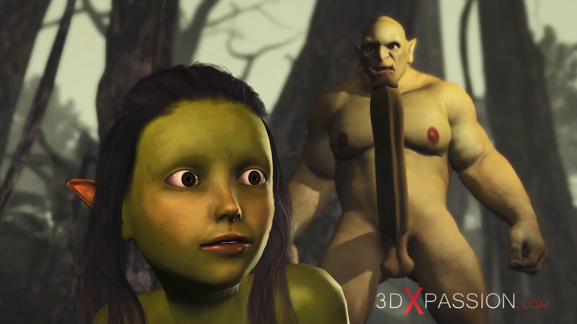 Ogre fuck horny female goblin enchanted forest