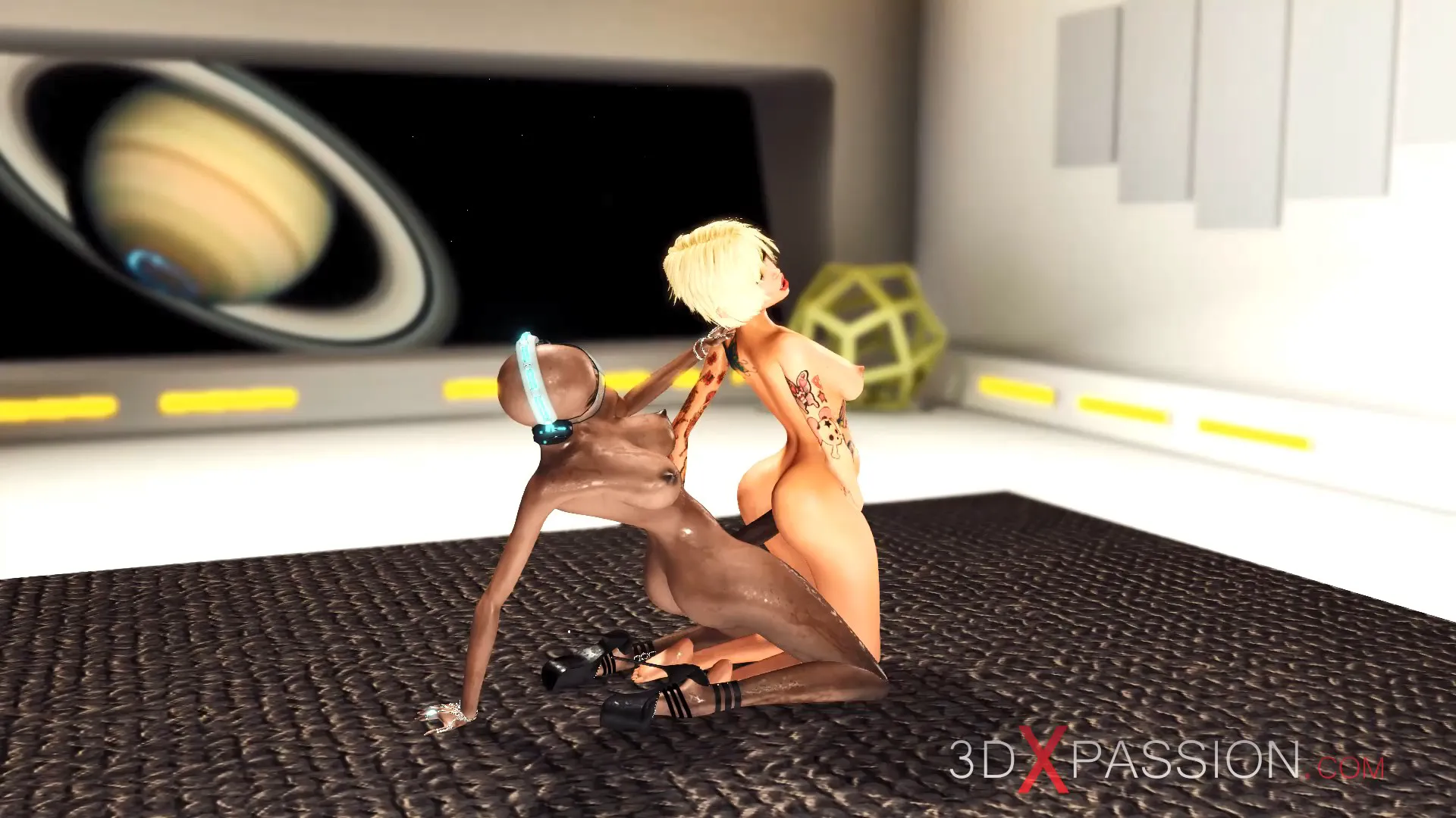 hot blonde doggystyle 3d alien dickgirls in space sation
